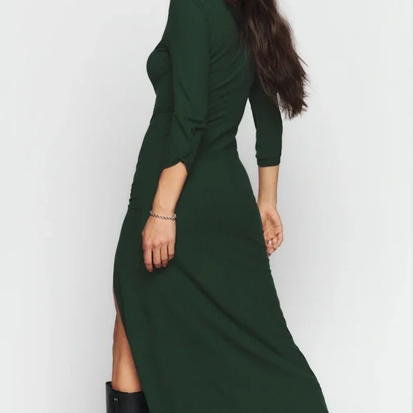 Reformation Belmont Knit Long Sleeve Women's Dress XS - Picture 3 of 7
